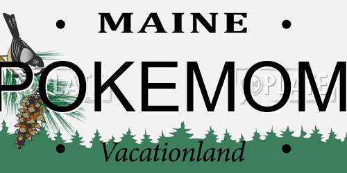 POKEMOM Maine License Plate