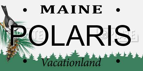 POLARIS Maine License Plate