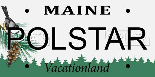 POLSTAR Maine License Plate