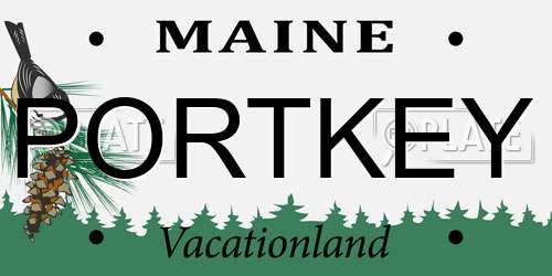 PORTKEY Maine License Plate