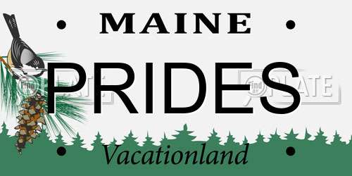 PRIDES Maine License Plate