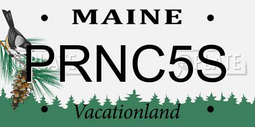 PRNC5S Maine License Plate