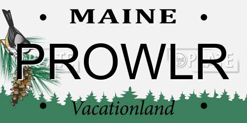 PROWLR Maine License Plate