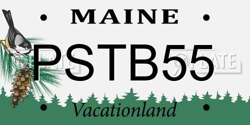 PSTB55 Maine License Plate