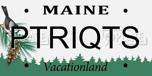 PTRIQTS Maine License Plate