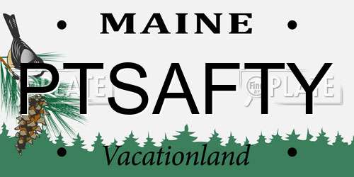 PTSAFTY Maine License Plate
