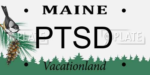 PTSD Maine License Plate