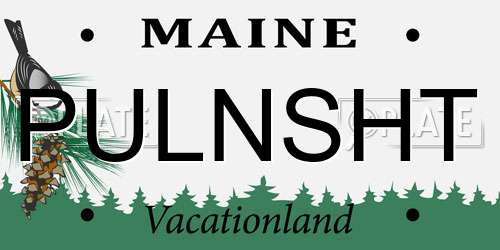 PULNSHT Maine License Plate
