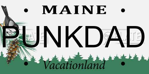 PUNKDAD Maine License Plate