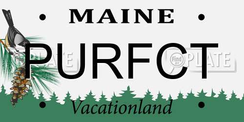 PURFCT Maine License Plate