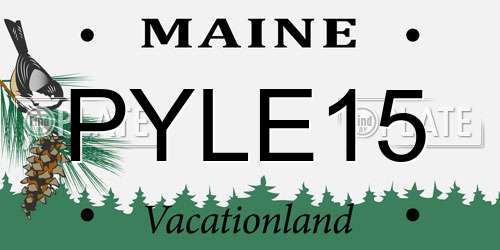 PYLE15 Maine License Plate