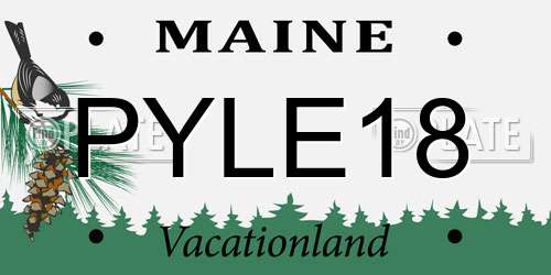 PYLE18 Maine License Plate