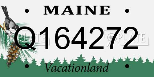 Q164272 Maine License Plate