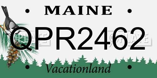 QPR2462 Maine License Plate