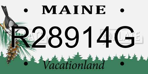 R28914G Maine License Plate