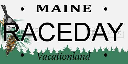RACEDAY Maine License Plate