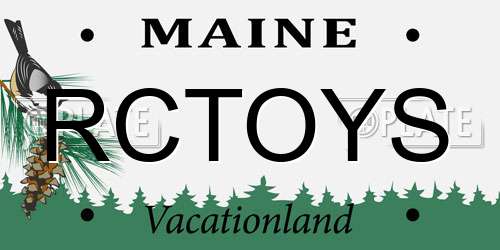 RCTOYS Maine License Plate
