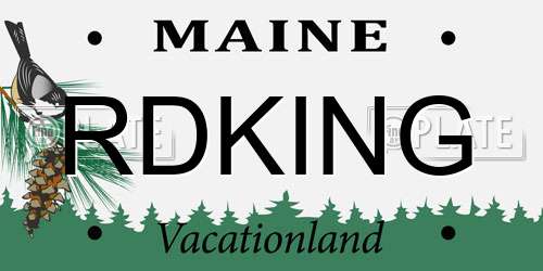 RDKING Maine License Plate
