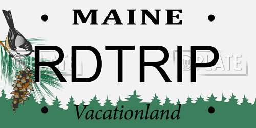 RDTRIP Maine License Plate