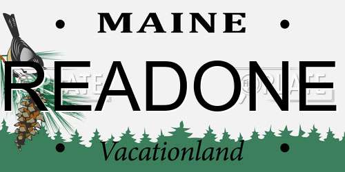 READONE Maine License Plate