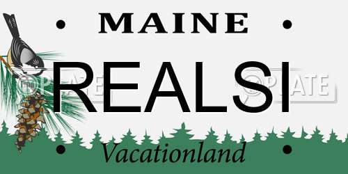 REALSI Maine License Plate