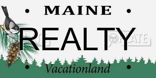 REALTY Maine License Plate