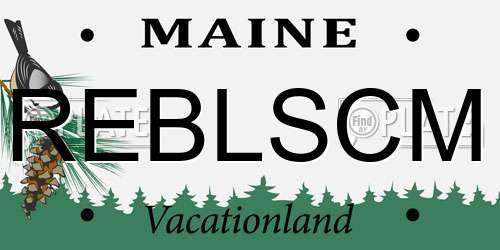 REBLSCM Maine License Plate