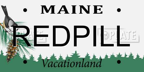REDPILL Maine License Plate