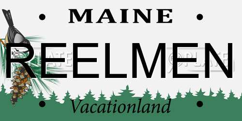 REELMEN Maine License Plate