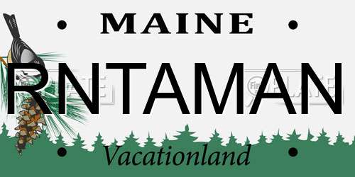RNTAMAN Maine License Plate