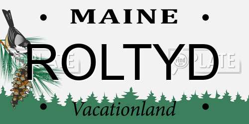 ROLTYD Maine License Plate