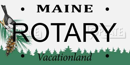 ROTARY Maine License Plate
