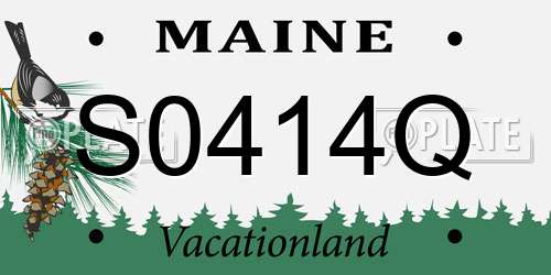 S0414Q Maine License Plate
