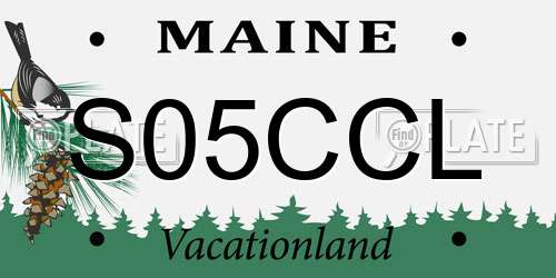 S05CCL Maine License Plate