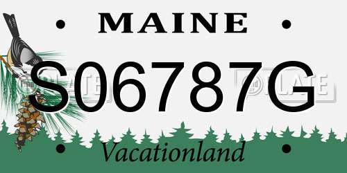 S06787G Maine License Plate