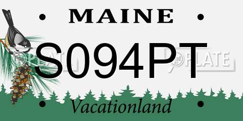 S094PT Maine License Plate