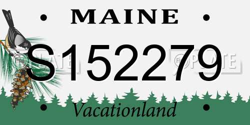 S152279 Maine License Plate