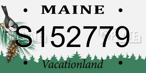 S152779 Maine License Plate