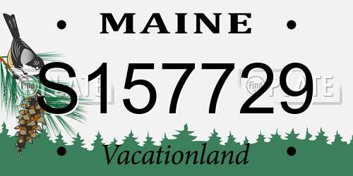 S157729 Maine License Plate