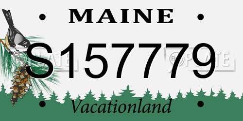 S157779 Maine License Plate