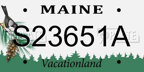 S23651A Maine License Plate