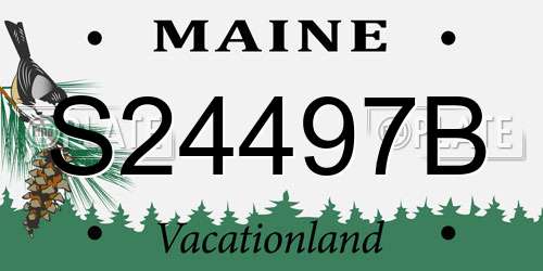S24497B Maine License Plate