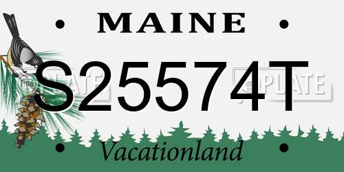 S25574T Maine License Plate