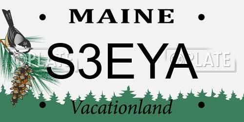 S3EYA Maine License Plate
