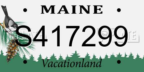S417299 Maine License Plate