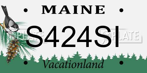 S424SI Maine License Plate