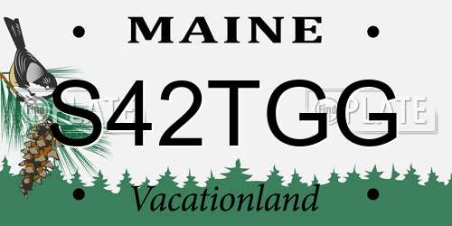 S42TGG Maine License Plate