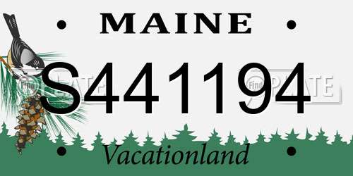 S441194 Maine License Plate