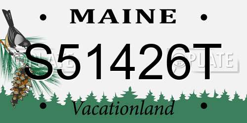S51426T Maine License Plate