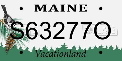 S63277O Maine License Plate